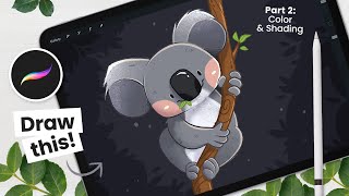 How To Draw A Cute Koala • Part 2: Colors & Shading
