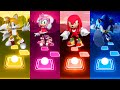 Sonic - Tails - Amy Rose - Knuckles | Tiles Hop EDM Rush!