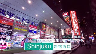 【Shinjuku West Exit at Night】夜の新宿西口徘徊 October 2020 歌舞伎町 西口電気街 東京都庁 Tokyo散歩【4K】