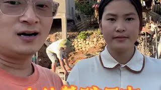 中国女婿帮越南丈母娘建房子第五天 基础立住已完成，准备回填土，小凤明天走了，放牛娃还回来吗越南生活 跨国婚姻 越南女孩 农村盖房 盖房子