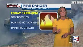Red Flag Warning in effect today for Kansas City area