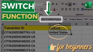 SWITCH Function in Excel | How to use SWITCH Function