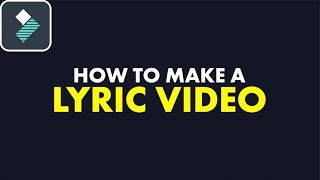 How to make LYRICS VIDEO in Filmora 9 Tutorial 2020