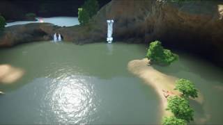 Waterfall Lagoon Screensaver ~ Dawn to Dusk ~ Very relaxing and peaceful!