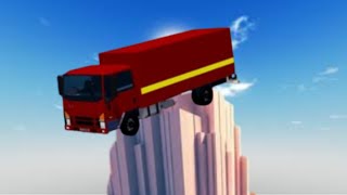 Truck Driving on World's Most Dangerous Road in Roblox!