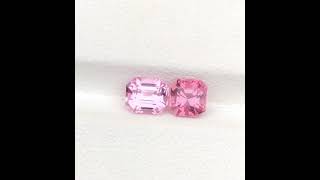 Faceted Pink Spinel Gemstones