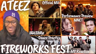 FIREWORKS (I'm The One) FEST | ATEEZ 💜 | REACTION