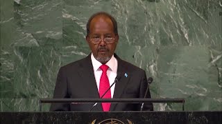 Somali president warns of 'looming famine'