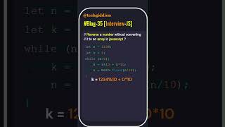 Master JavaScript: Reverse a Number WITHOUT Arrays!? 🚀