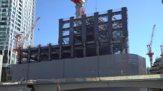 【渋谷サクラステージ（Shibuya Sakura Stage）】 渋谷駅桜丘口地区再開発計画の建設状況（2021年12月18日）