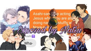 Natsu exposing everyone || Haikyuu Text Story (read description)