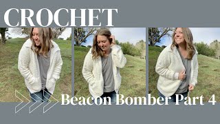 The Beacon Bomber Make-Along Part 4, beacon bomber collar and edging, easy applied collar and edging