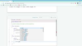 Rectangle Area HackerRank Problem// Inheritance Example in cpp //class in cpp