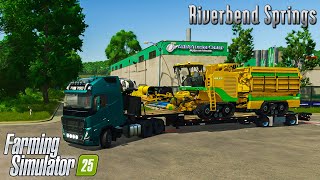 Harvesting \u0026 Selling Spinach – Earned €176,000! Riverbend Springs - FS25 | Ep. 41