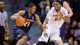 @IlliniMBB Highlights at Minnesota 1/23/16