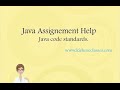 Java Assignment Help Java  Code standards