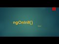ngOninit() in Angular