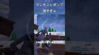 マンモスとポンプが強すぎるｗ【フォートナイト/Fortnite】#トリックショット #shorts #フォートナイト #fortnite #epicpartner