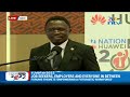 cs ababu namwamba makes his remarks at the jobfair2022