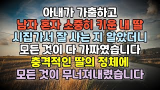 아내가 가출하고 혼자 키운 내 딸 나중에 알게된 충격적인 딸의 정체에 - 신청사연/사연낭독/라디오사연