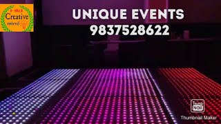 LED Floor Awesome effects In Haldwani | Unique Events l events | led floor | hld creative mind |