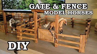 Breyer Schleich Fence and Gate / Corral / Model Horse Barn & Stable