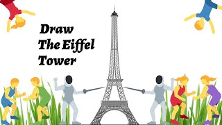 HOW TO DRAW THE EIFFEL TOWER | TOWER DRAWING | EIFFEL TOWER PENCIL ART VIDEO #shorts