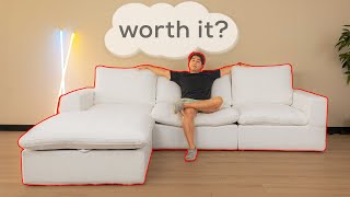 EVERYBODY wants this couch..but is it worth it? | Cloud Couch Dupe Review