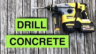 Drilling concrete just got easier! Dewalt SDS Plus Rotary Hammer Drill REVIEW