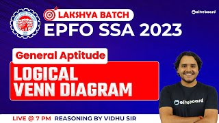 Logical Venn Diagram Reasoning | Lakshya Batch | EPFO SSA Reasoning Classes 2023 | EPFO SSA 2023