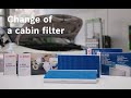 Bosch filters- How to change a cabin filter