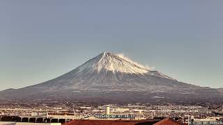 富士山365日　2025年2月7日(金)日の入り17:21