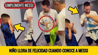 NIÑO LLORA DE FELICIDAD CUANDO CONOCE A LEO MESSI - ¡INCREÍBLE LO QUE GENERA!