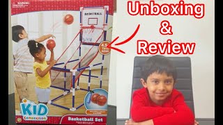 Unboxing and Review of Basketball play set #kid connection Basketball set 😲🤩🥳