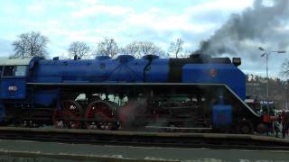 Parní lokomotiva 498.022 (Albatros) - Křivoklátský expres - Advent na Krivoklátě 2011