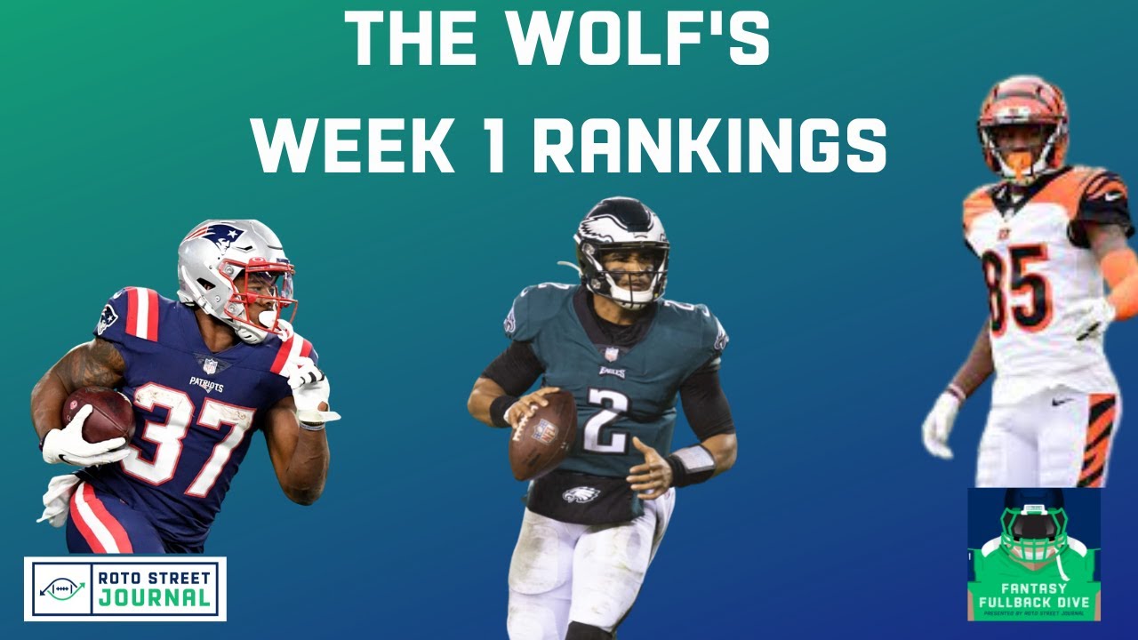 Week 1 Fantasy Football Rankings (2021 - Updated) - Roto Street Journal