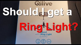 Qilive Tripod with Ring Mount Q4942 unboxing