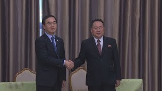 韓国高官ら160人訪朝 平壌で南北宣言記念