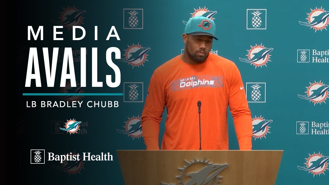 Linebacker Bradley Chubb Meets With The Media | Miami Dolphins - YouTube