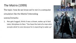 Global Skepticism: The Matrix and Inception