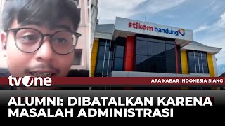 Tanggapan Salah Satu Stikom Bandung Yang Ijazahnya Dibatalkan | AKIS tvOne