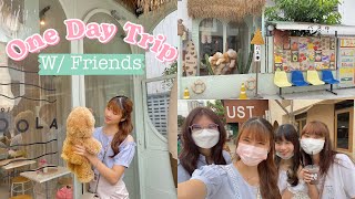 1 Day trip w/friends 🚏🧸 | Cafe hopping ย่านอารีย์, ไปโคเรียนทาวน์🇰🇷, เดินเล่นที่สวนเบญจกิติ