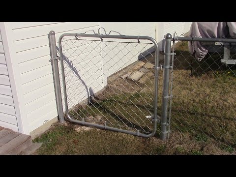 72 Installing a chain Link fence gate 72 Installing a chain Link fence gate