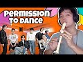 BTS 방탄소년단 - Permission to Dance | Recorder Flute Cover with Easy Letter Notes and Lyrics