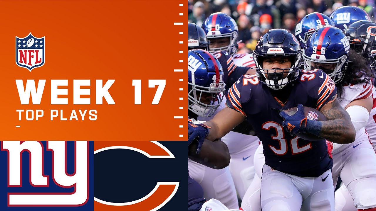 Bears Top Plays From Week 17 Vs. Giants | Chicago Bears - YouTube