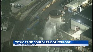 Toxic tank near Disneyland could explode, thousands flee