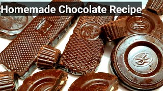 मिनटों में बनाये बाजार जैसा चॉकलेट। chocolate recipe in hindi| chocolate recipes easy| chocolate