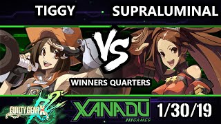 F@X 287 GGXRD2 - Tiggy (May) Vs. Supraluminal (Jam) - Guilty Gear XRD Rev 2 Winners Quarters