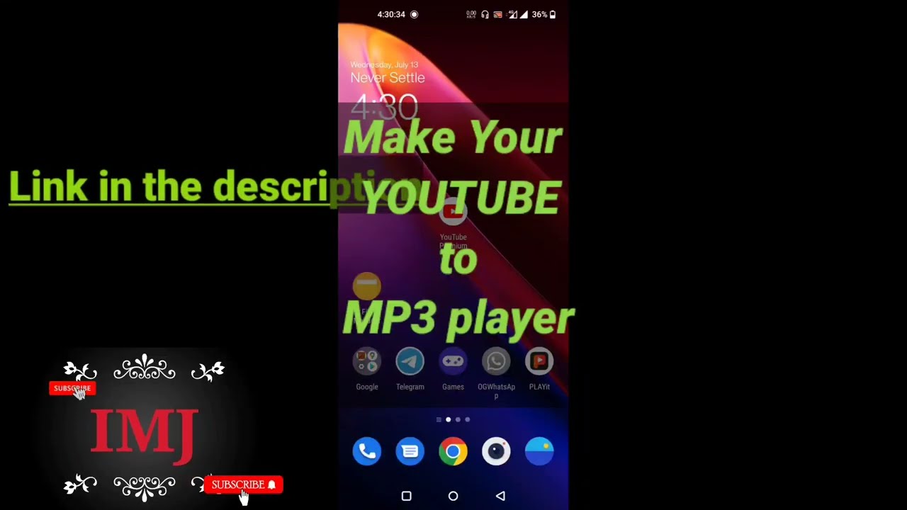 Make Your YouTube To Mp3 Player - YouTube