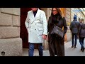 milan winter 2025 fashion trends street style winter outfit inspiration in the most expensive street